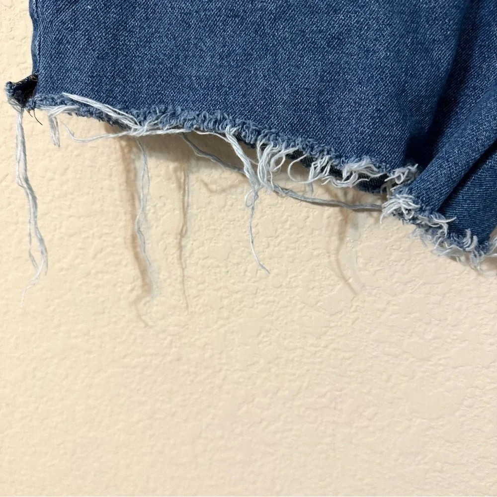 Cotton On Jean Shorts High Waisted Baggy Distressed Denim Trendy Summer